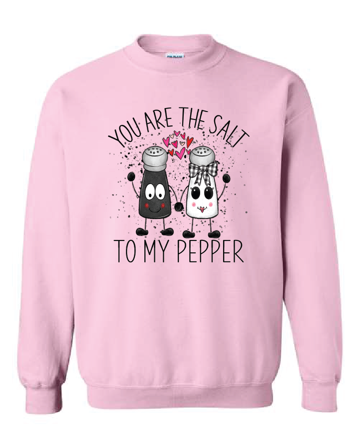 You are the salt to my pepper- Light Pink