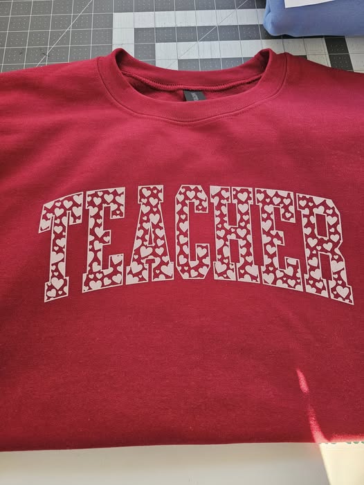 Teacher Hearts - Ready To Press DTF Transfer