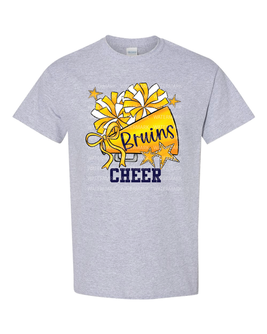 Cheer Megaphone-Bruins- Gildan- Sports Grey- Apparel