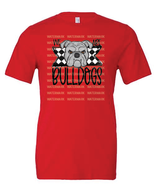 We Are- Bulldogs- Bella- Red- Shirt