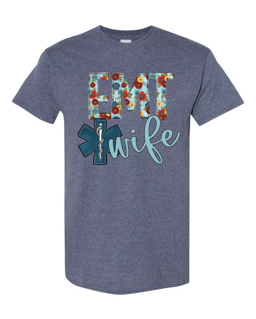 Fun Floral- EMT Wife- Heather Navy