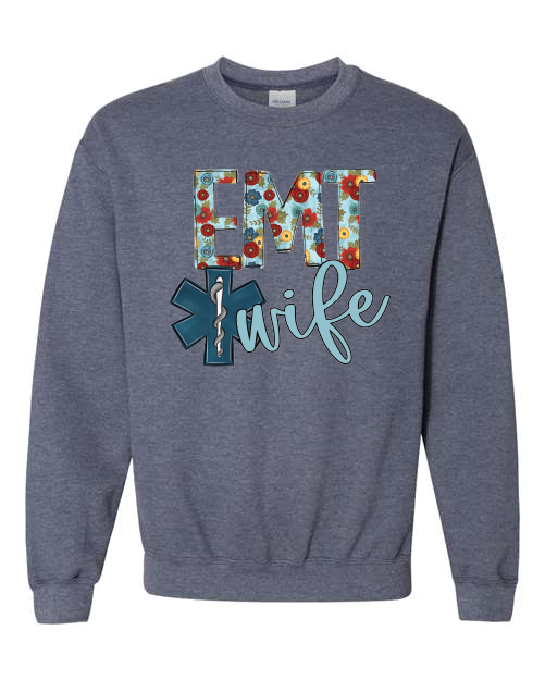 Fun Floral- EMT Wife- Heather Navy