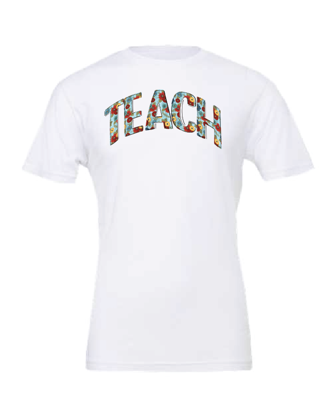 Fun Floral- Teach- White