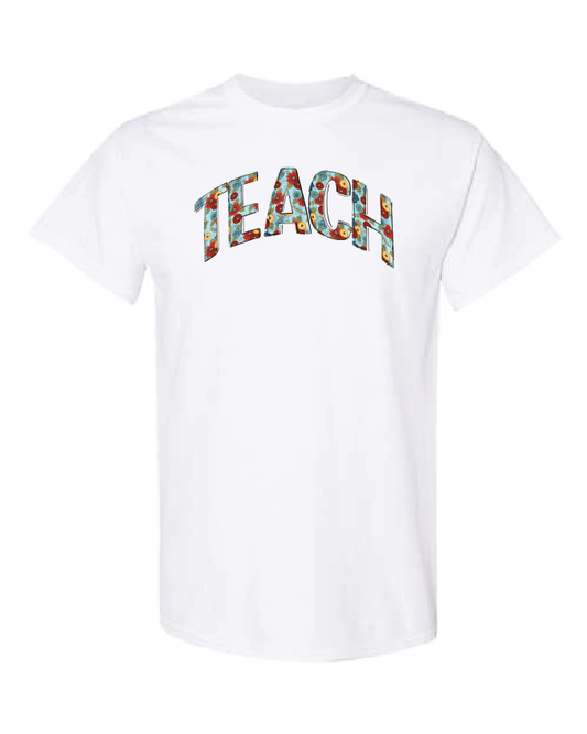 Fun Floral- Teach- White