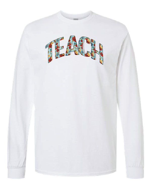 Fun Floral- Teach- White