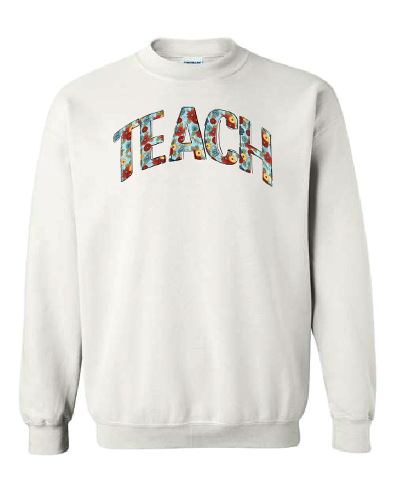 Fun Floral- Teach- White