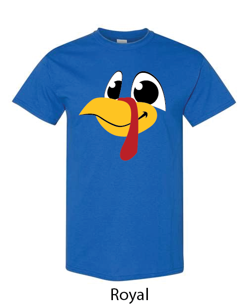 Funny Turkey Face 1 -Kid Sizes