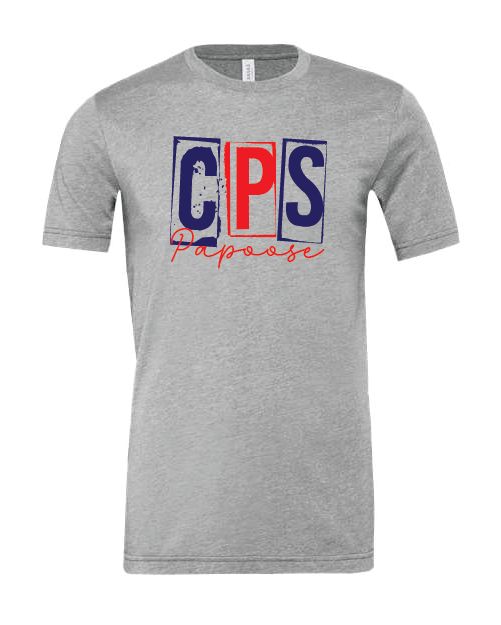 Rustic Script- CPS Papoose- Bella- Athletic Heather- Shirt