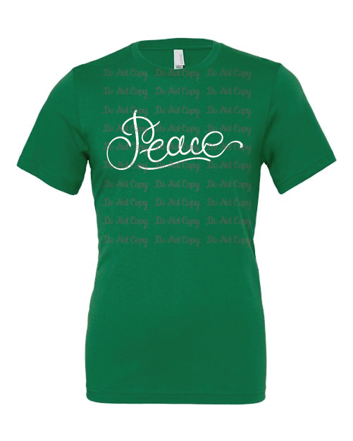 Christmas- Lettering- Bella- Evergreen- Shirt