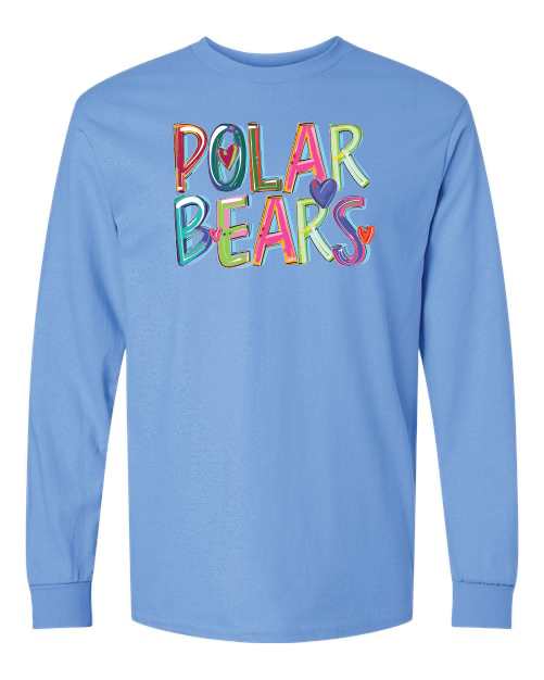 Mascot- Polar Bears- Cheery Words- Carolina Blue