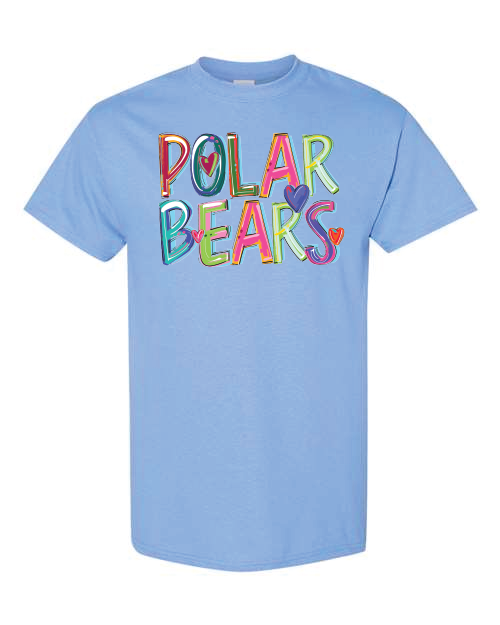 Mascot- Polar Bears- Cheery Words- Carolina Blue