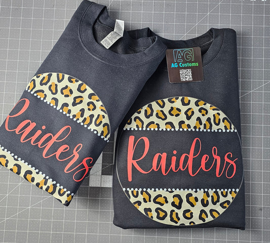 Raiders Leopard Circle - Black