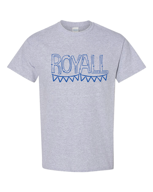 Sketchy Doodle- Royall- Gildan- Sports Grey- Apparel