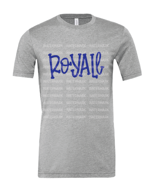 Funky Serif- Royall- Bella-Athletic Heather- Shirt