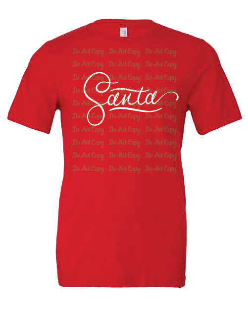 Christmas- Lettering- Bella- Red- Shirt