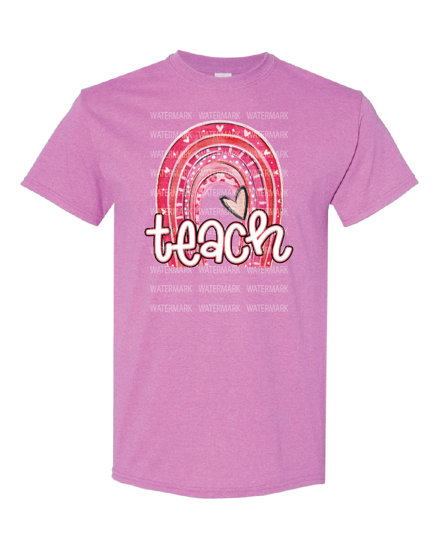 Rainbow Teach-Gildan-Heather Radiant Orchid- Apparel