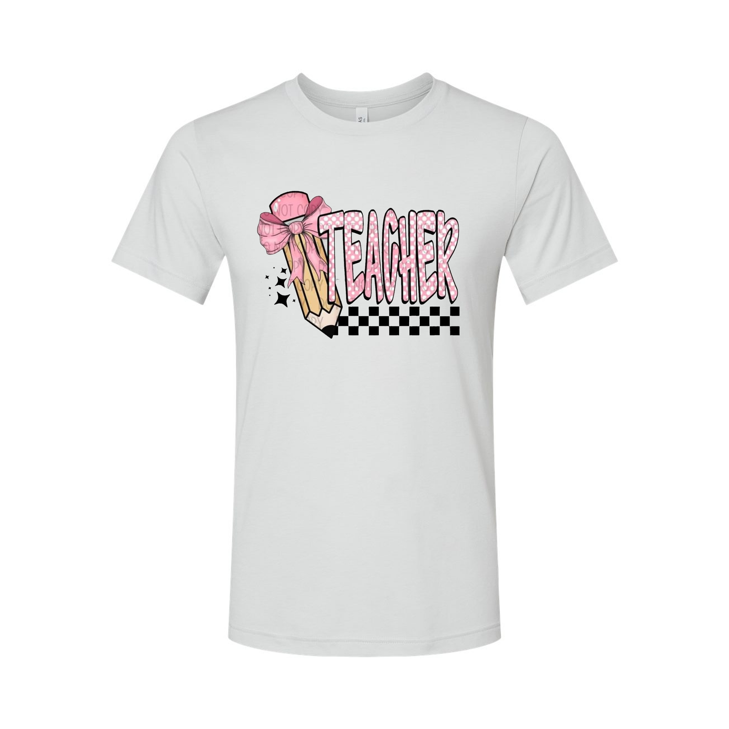 Teacher Pencil- Bella- Heather Sliver- Shirt