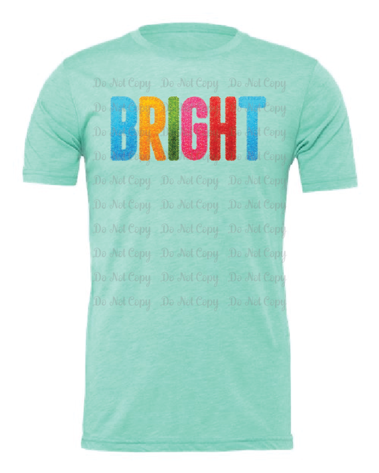 Christmas- Tinsel Bright- Bella- Heather Mint- Shirt