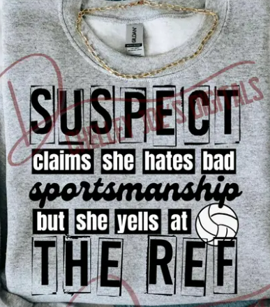 Suspect Volleyball- Sport Grey